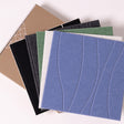 Pack of engraved samples in a variety of felt colors