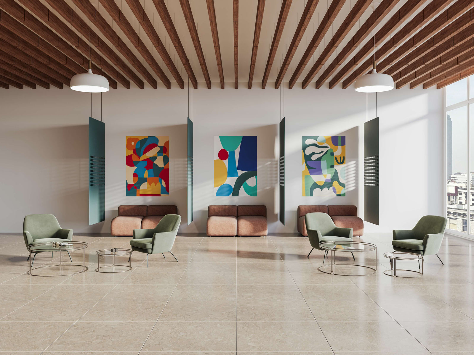 Suspended Modular Room Divider