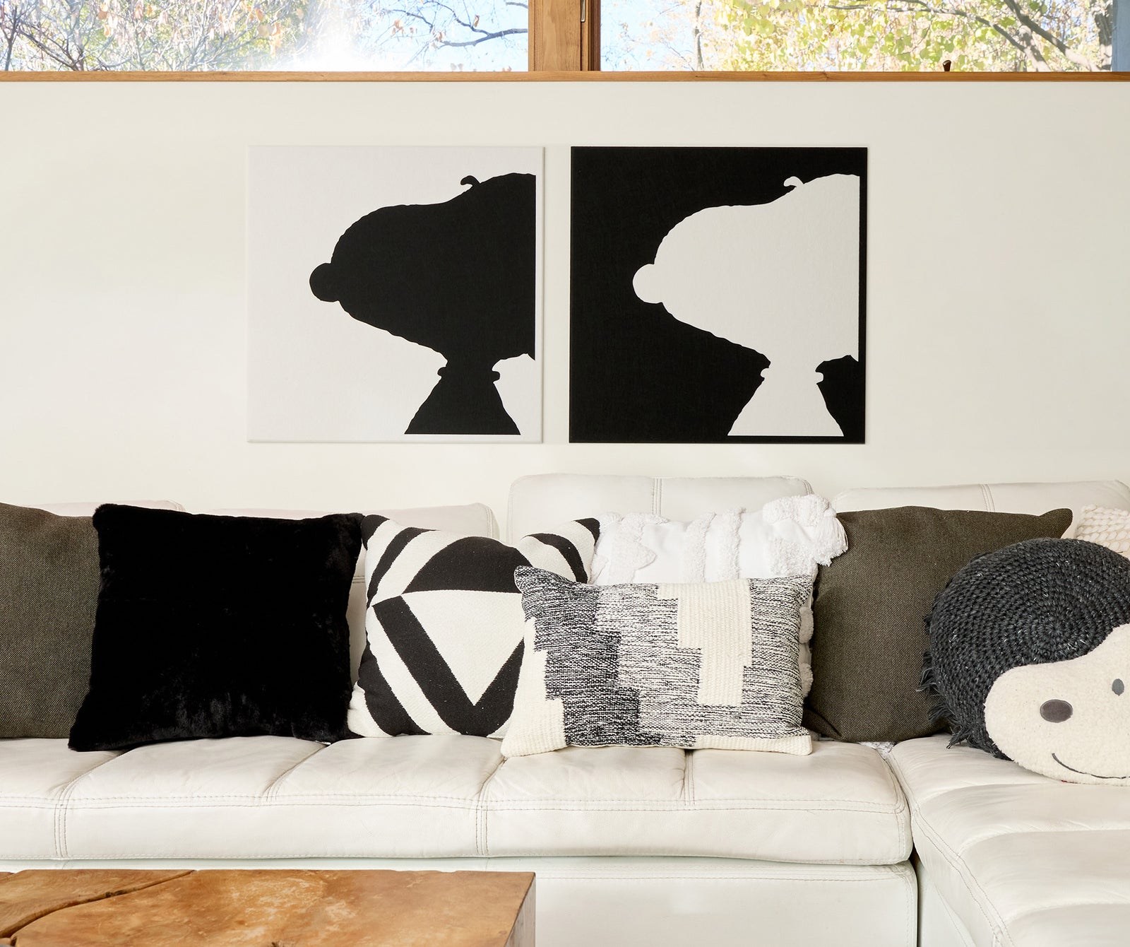 Felt Right Snoopy Silhouette wall art.