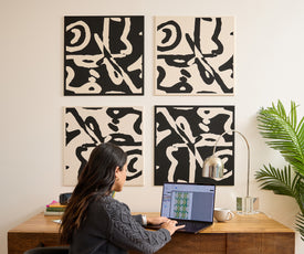 Felt Scribble Tiles 