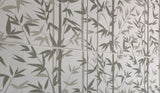 Tile pattern with bamboo design on a gray background