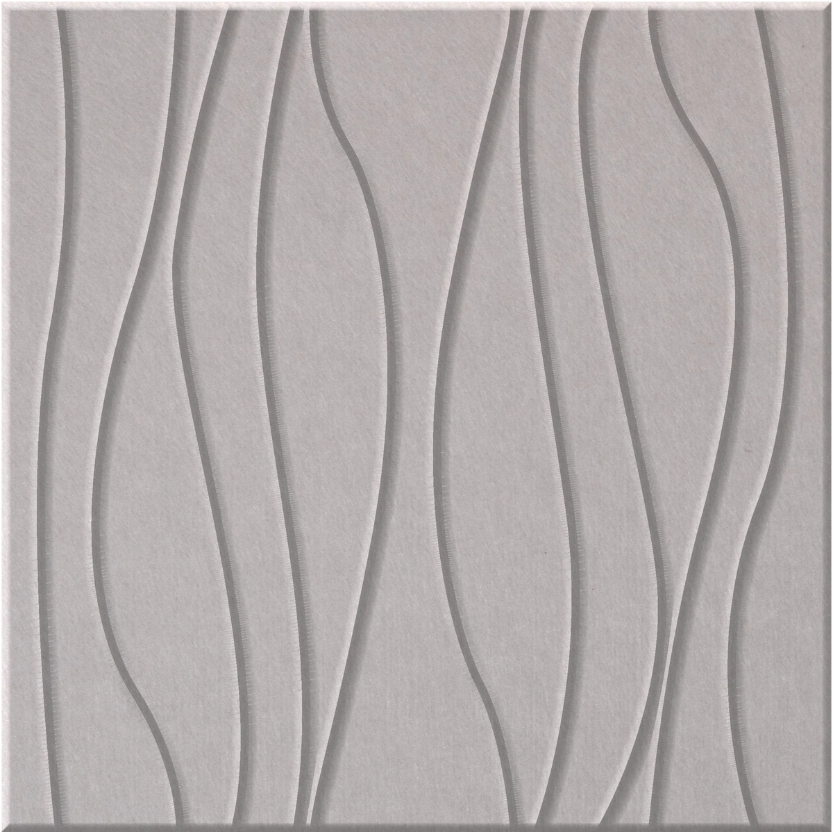 Fog 9mm Engraved River felt sample with wavy vertical grooves