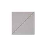 A square light gray textured tile with a diagonal line running from corner to corner, shown on a plain white background.