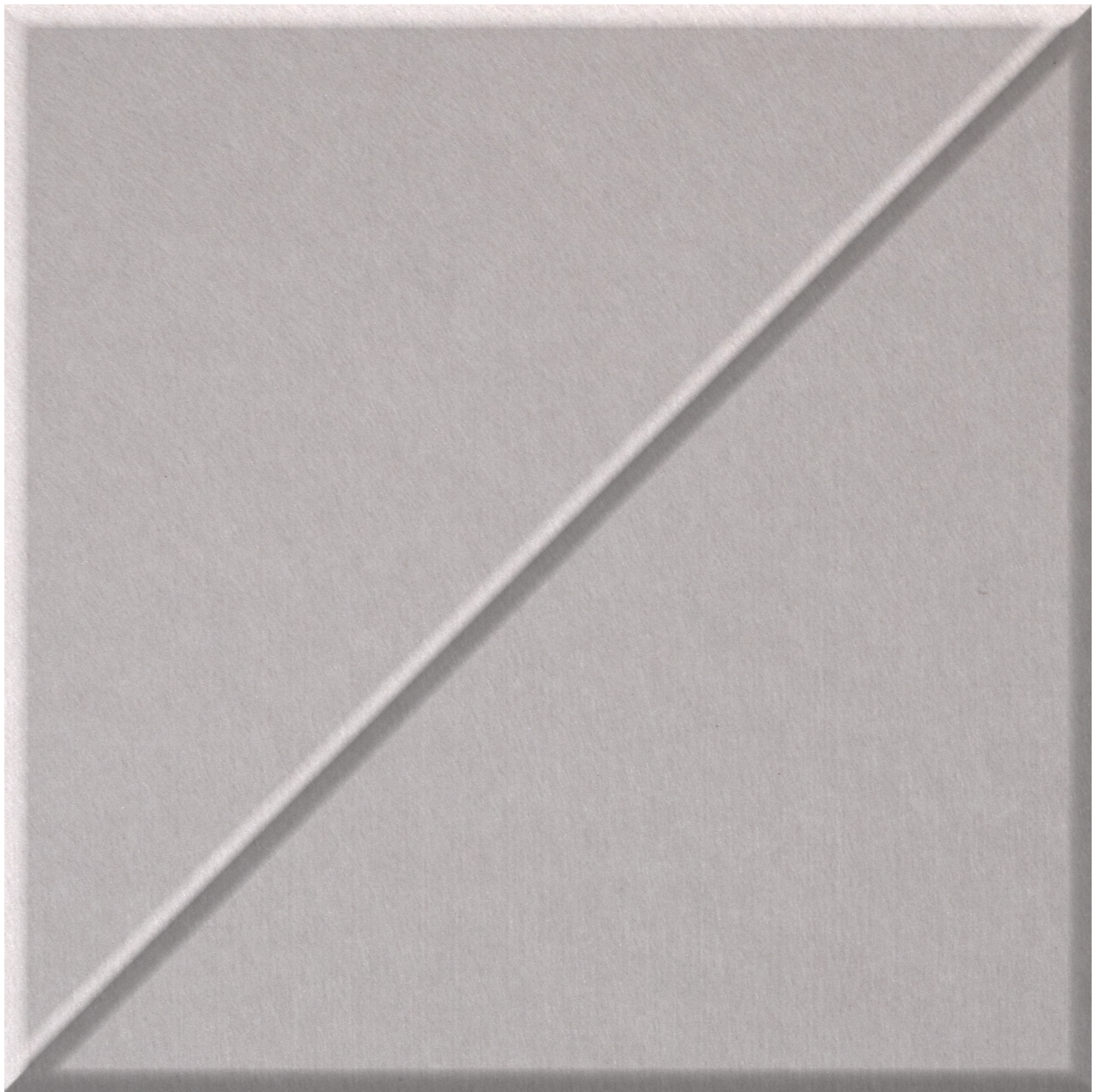 Light gray square tile with diagonal slash line running from upper right to lower left.