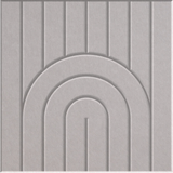 Fog 9mm Engraved Zen felt sample with nested arch grooves