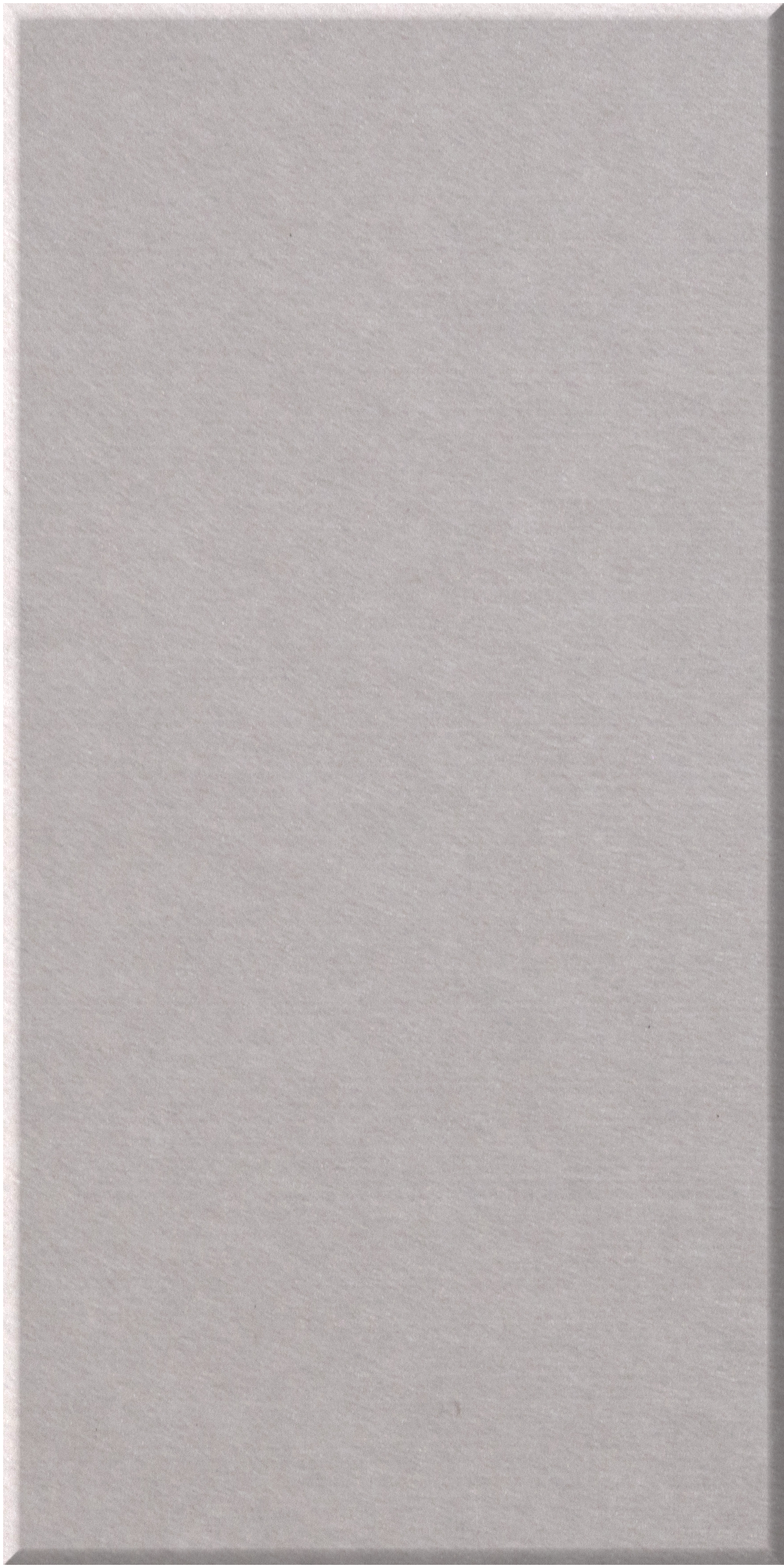 Gray rectangular tile with subtle textured surface and beveled edges.