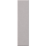 A vertical rectangular metallic panel with a brushed silver finish, centered on a plain white background.
