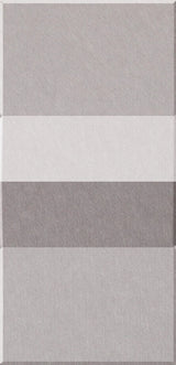 Four stacked rectangular tiles in alternating shades of gray and off-white with textured surfaces.