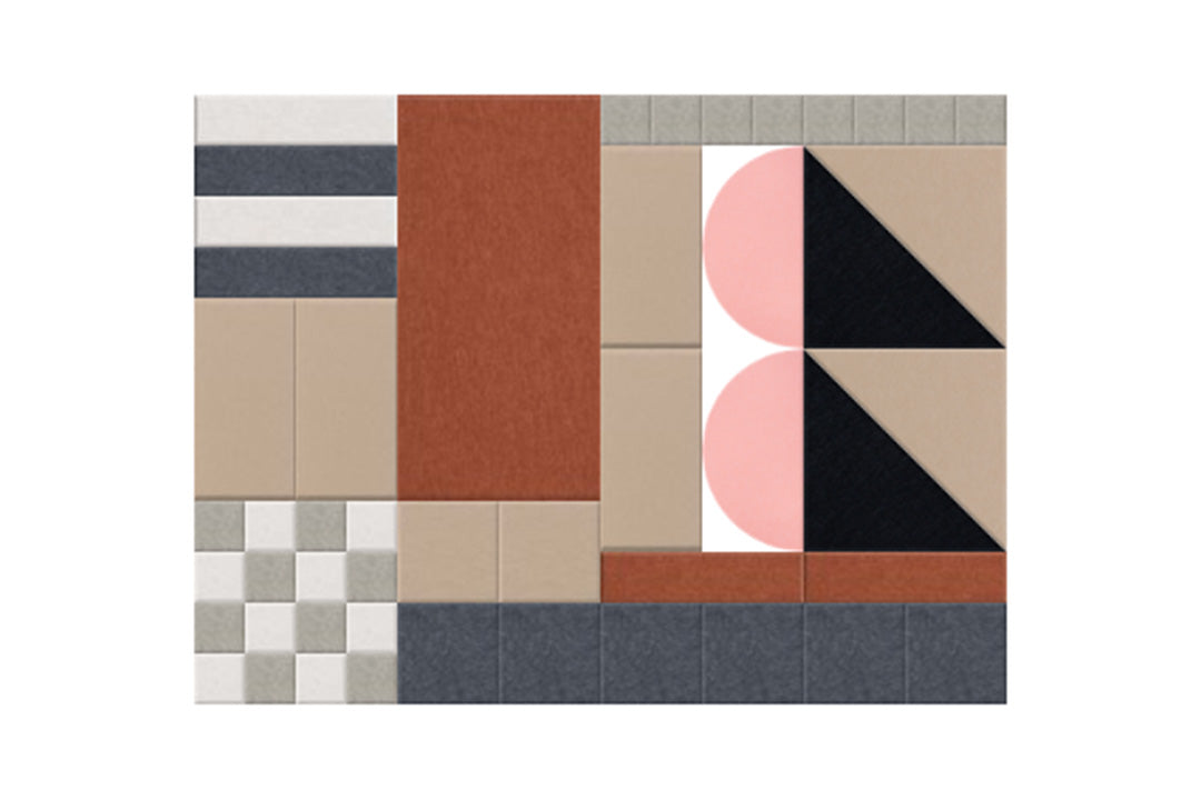 Multicolor Felt Right design made from sound-dampening acoustic felt panels