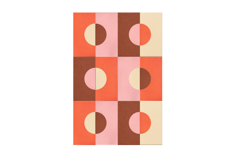 Multicolor 70s Felt Right design made from sound-dampening acoustic felt panels