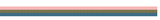 Horizontal striped ribbon with pink, teal, and blue color bands in gradient effect.