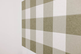 Green Gingham Pinboard