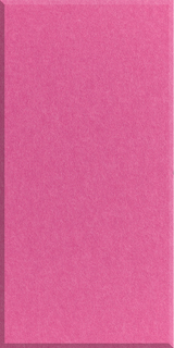 Hot Pink rectangle felt tile in the halflap design.