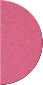 Hot Pink Large Half Circle
