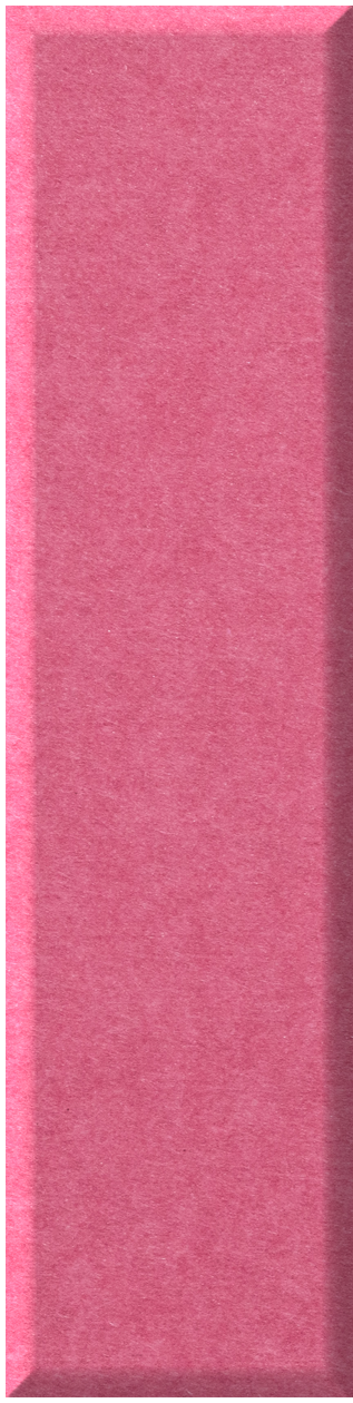Pink shiplap tile with textured surface and beveled edges.