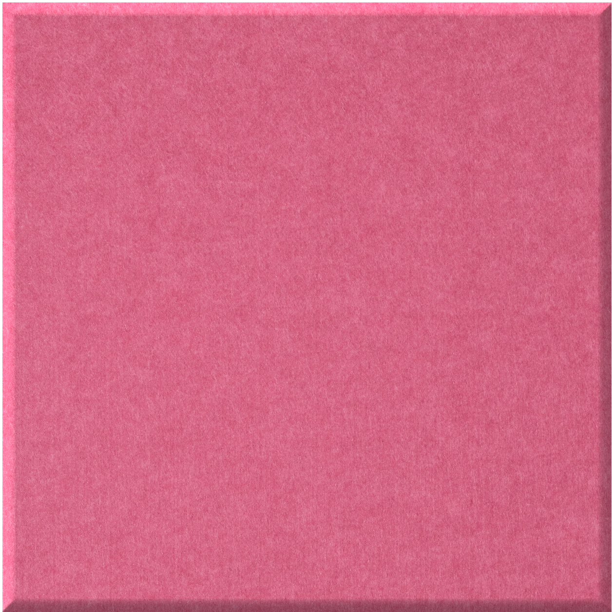 Pink square tile with textured matte finish.