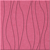 Hot Pink 9mm Engraved River felt sample with wavy vertical grooves