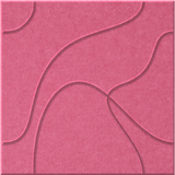 Hot Pink 9mm Engraved Topo felt sample with flowing topographic line grooves