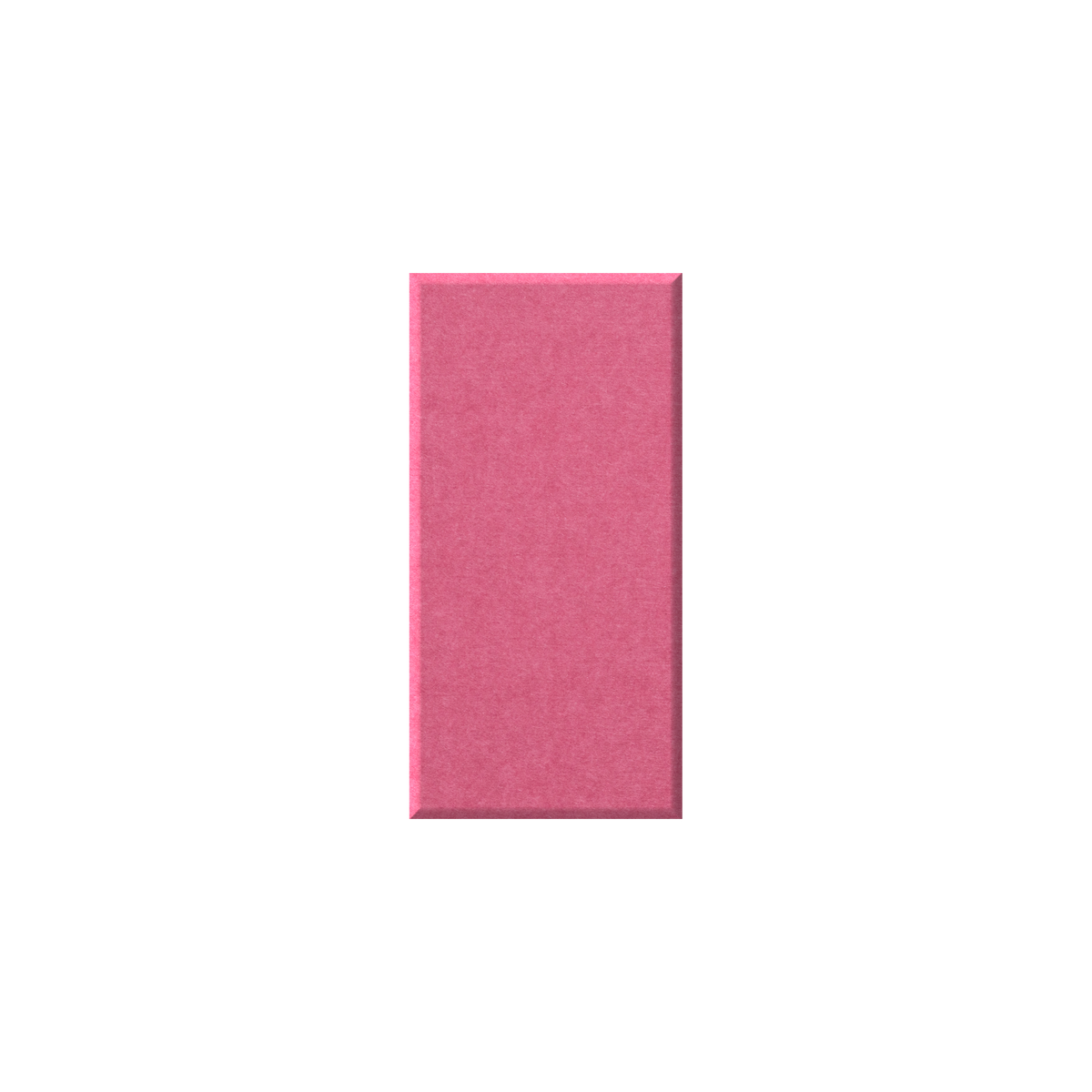 A rectangular pink textured sample centered on a plain white background.