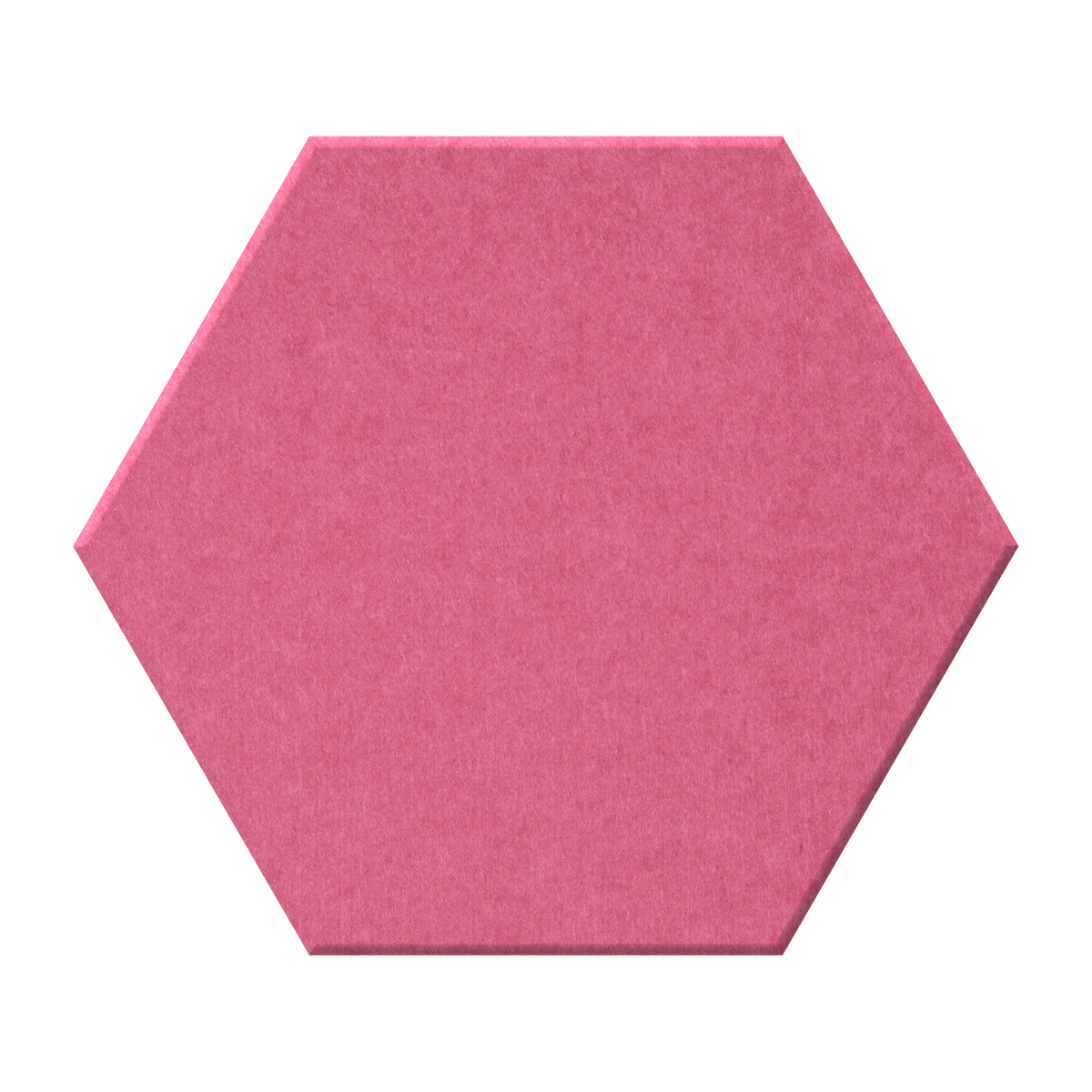 A single hexagonal tile with a matte, textured surface in a muted light blue-gray color, shown against a plain white background.