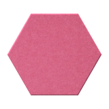 A single hexagonal tile with a matte, textured surface in a muted light blue-gray color, shown against a plain white background.