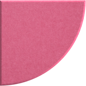 Hot Pink Quarter Circle