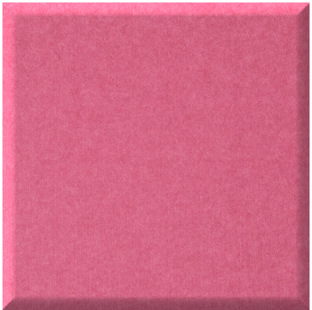 Pink ceramic quarter tile with beveled edges and matte finish.