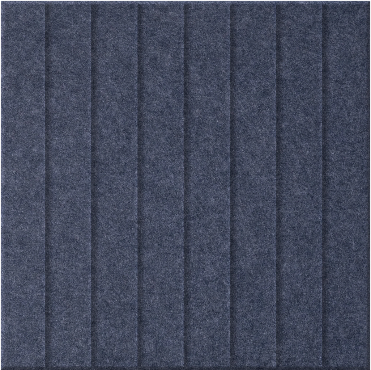 Indigo 9mm Engraved Parallel felt sample with straight vertical grooves