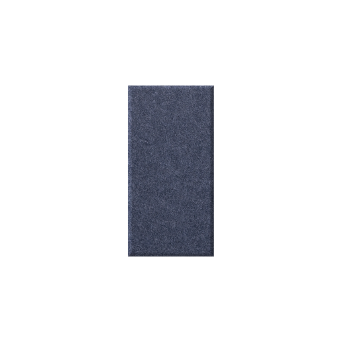 A vertical rectangular fabric swatch in a textured navy blue color, centered on a plain white background.