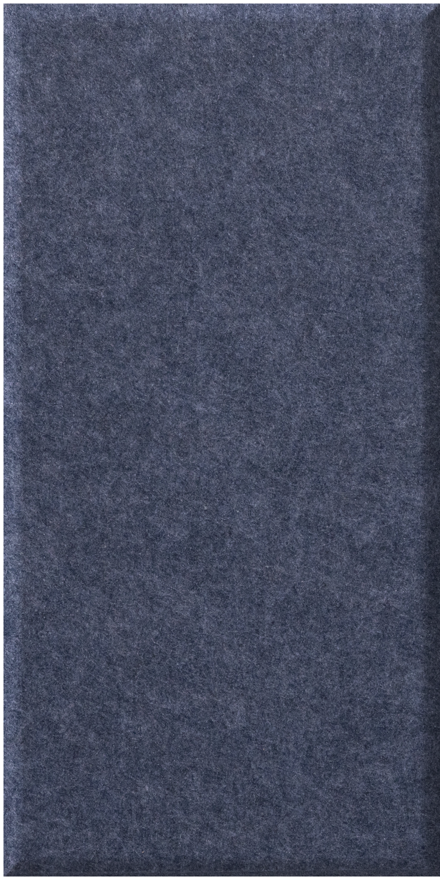 Dark blue-gray tile with mottled concrete texture and uniform surface finish.