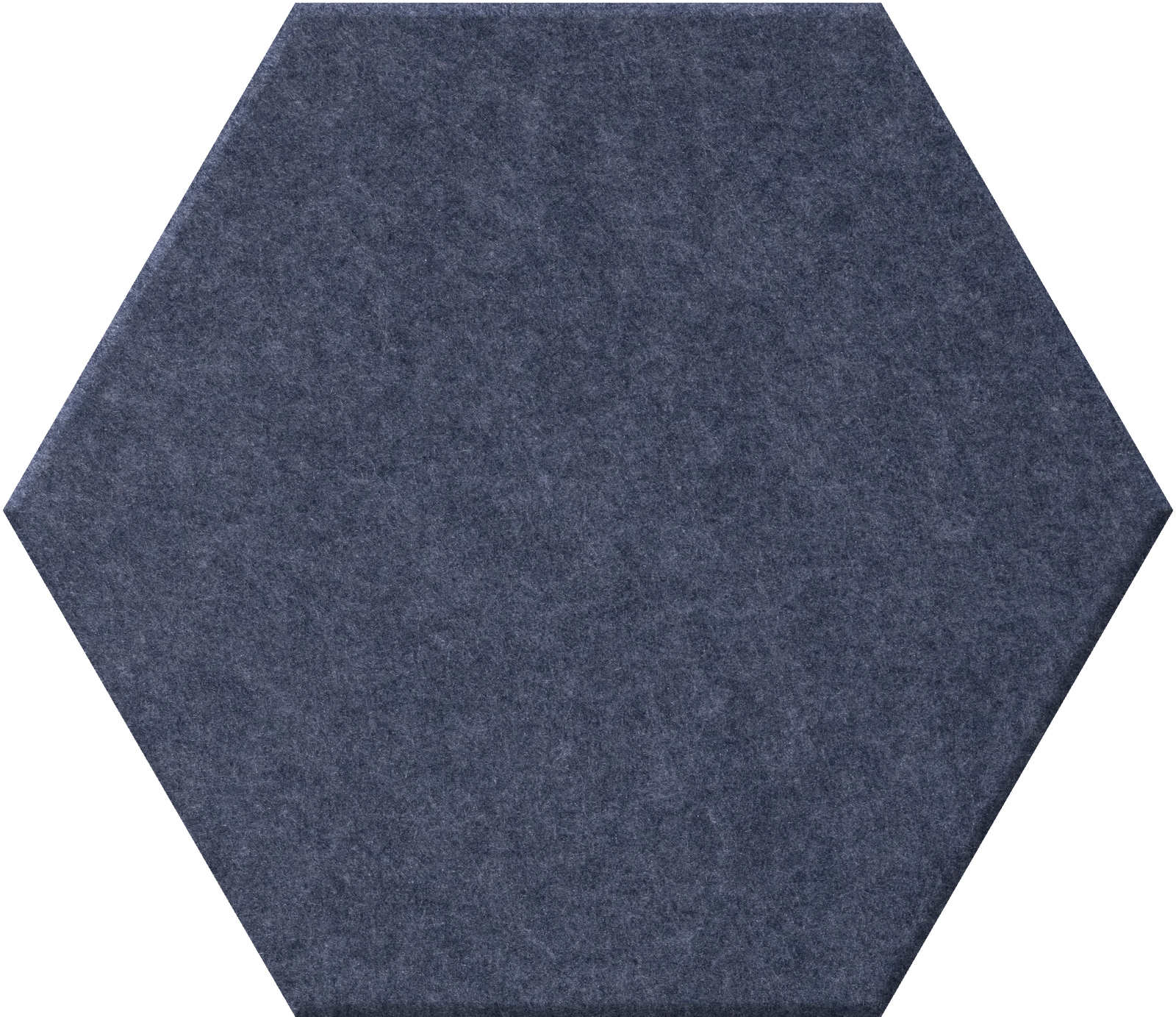Dark blue hexagonal tile with textured surface.