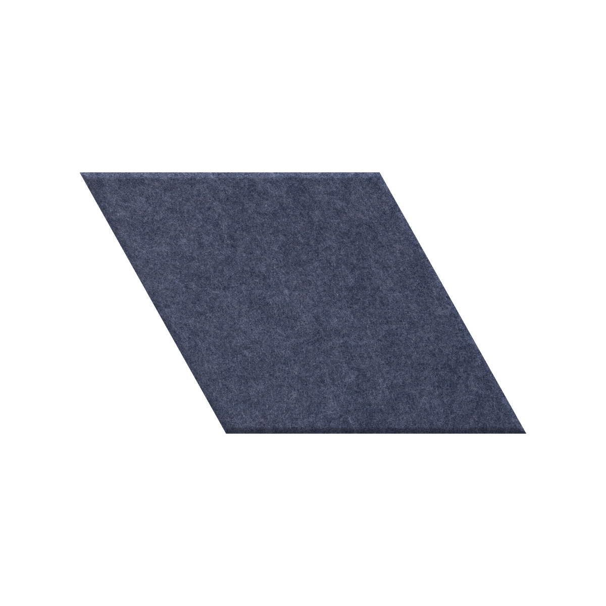 A single dark navy blue felt or fabric square tile shown on a plain white background.