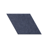 A single dark navy blue felt or fabric square tile shown on a plain white background.