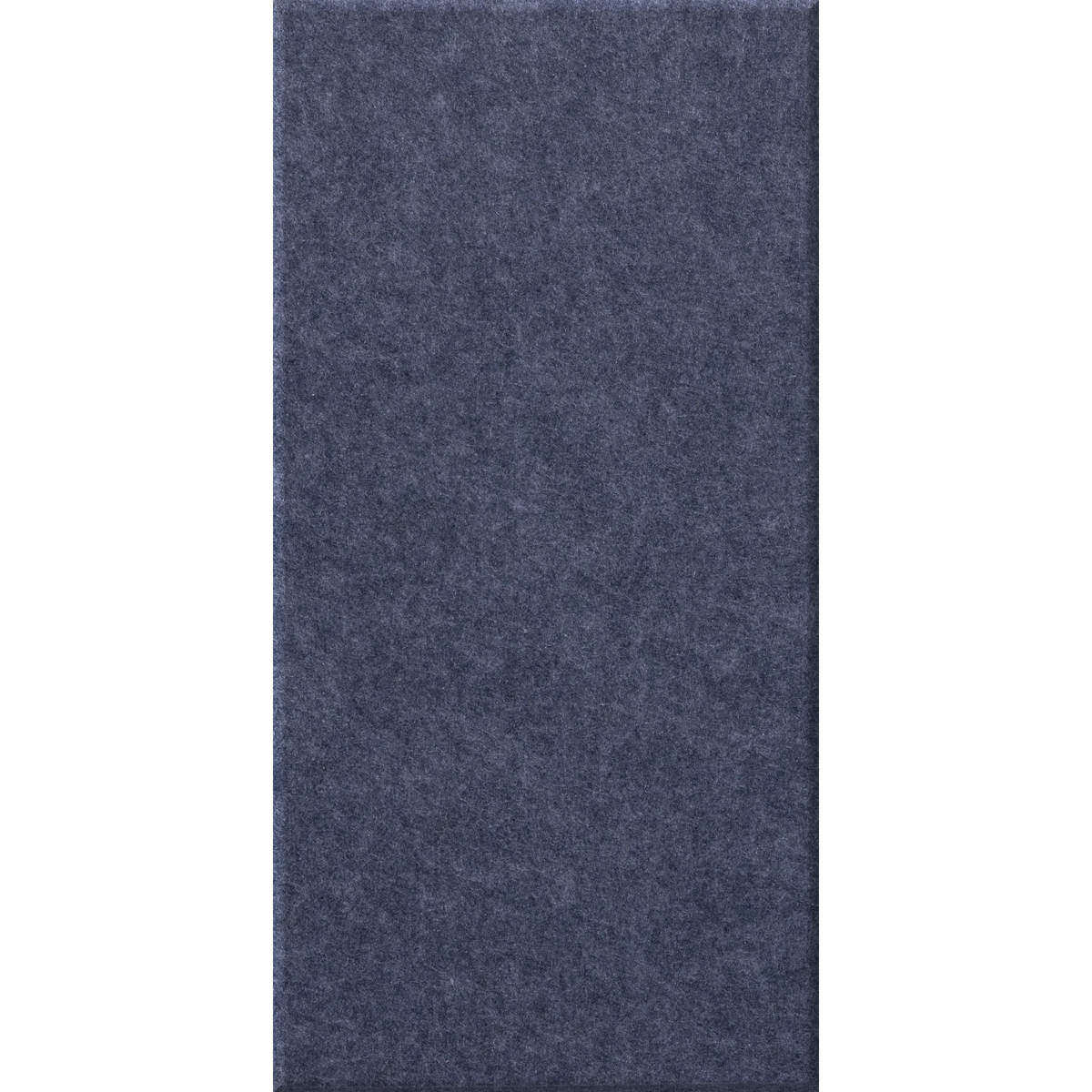 A rectangular navy blue textured fabric or carpet swatch centered on a plain white background.