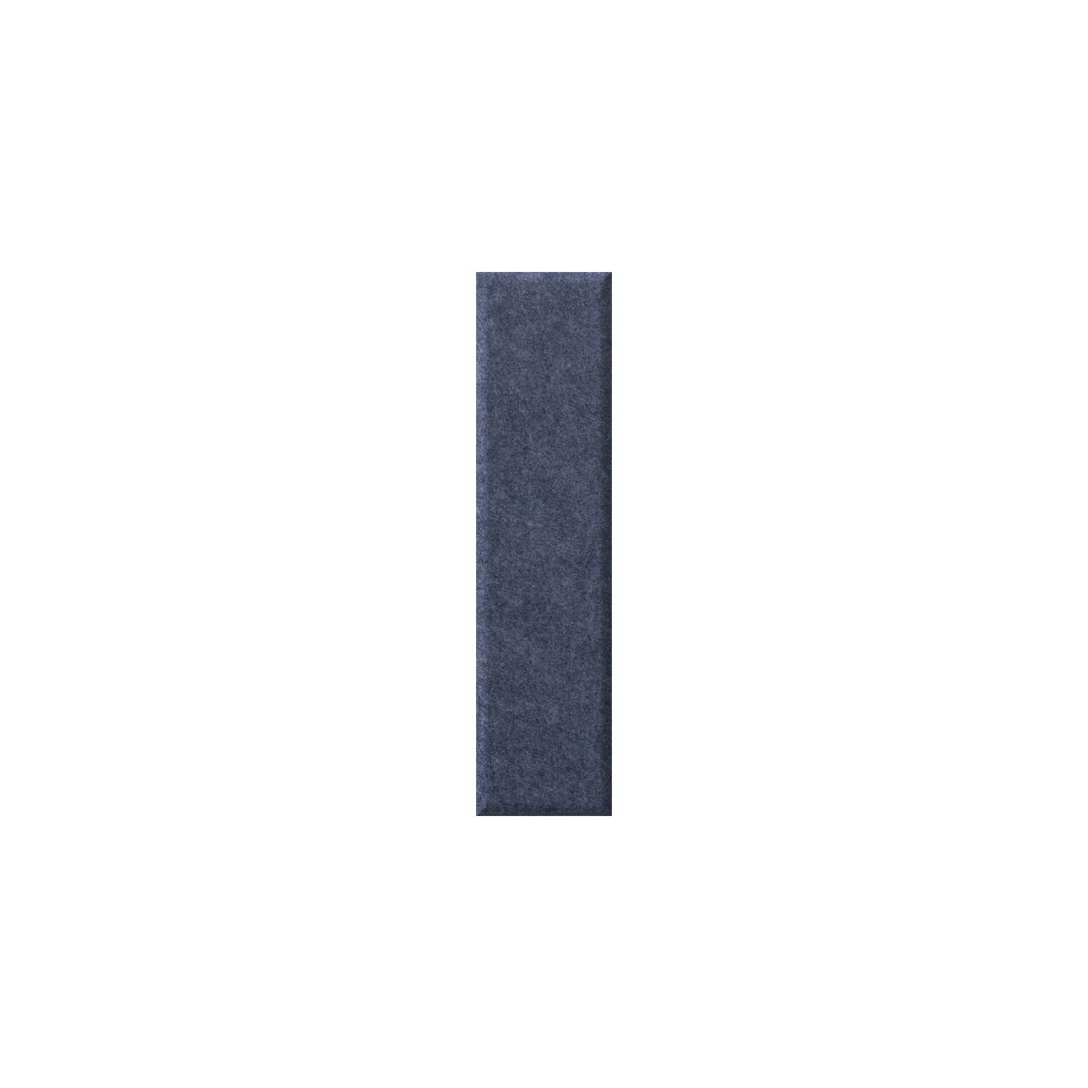 A single vertical rectangular fabric swatch in a dark navy blue color, centered on a plain white background.
