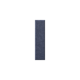 A single vertical rectangular fabric swatch in a dark navy blue color, centered on a plain white background.