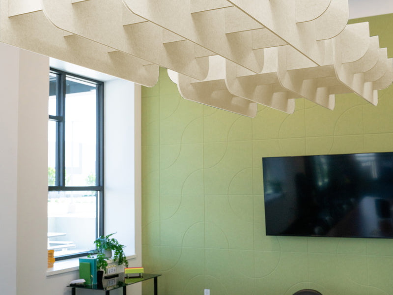 Ivory Fin Ceiling Cloud Baffle