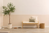 Ivory Wainscoting in Entryway