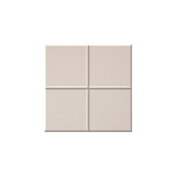 Four square cream-colored tiles arranged in a 2x2 grid, shown on a solid white background.