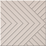 Ivory 9mm Engraved Converge felt sample with chevron grooves
