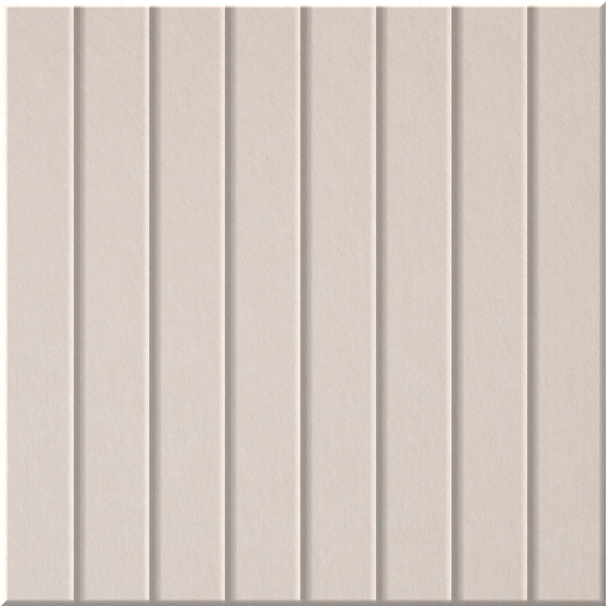Ivory 9mm Engraved Parallel felt sample with straight vertical grooves