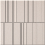 Ivory 9mm Engraved Offset felt sample with staggered vertical grooves