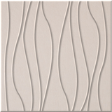 Ivory 9mm Engraved River felt sample with wavy vertical grooves