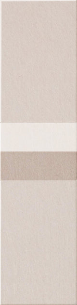 Four rectangular tiles in beige and cream tones with textured surfaces arranged vertically.