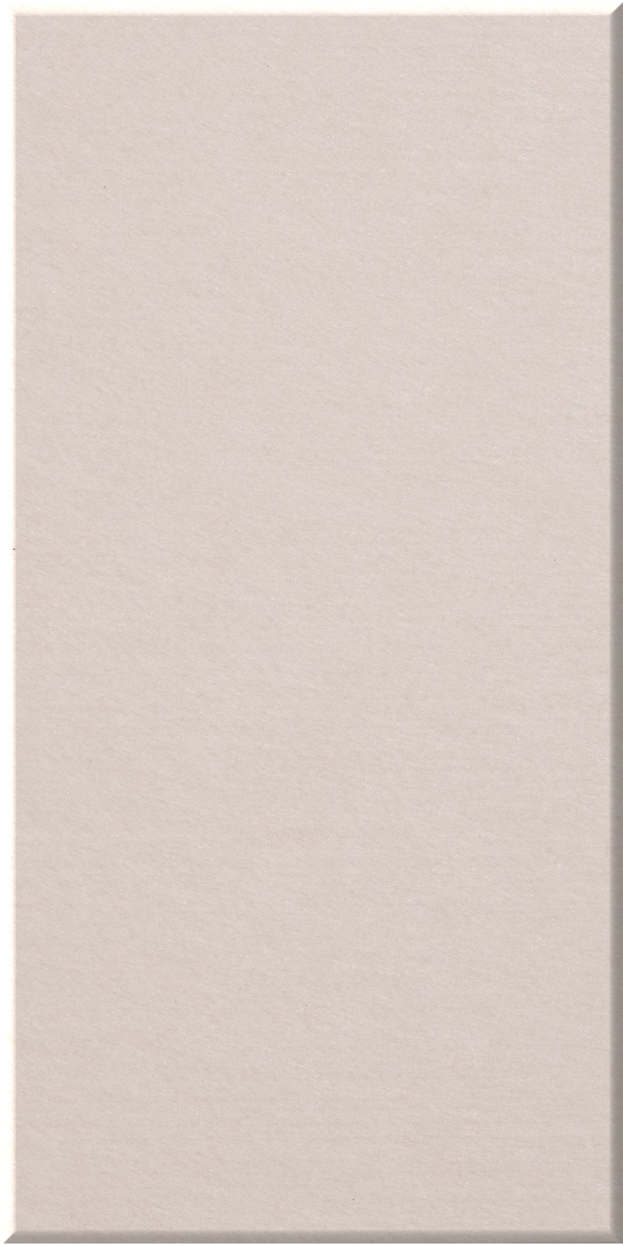 Tall rectangular ceramic tile with matte beige surface and subtle textured finish.