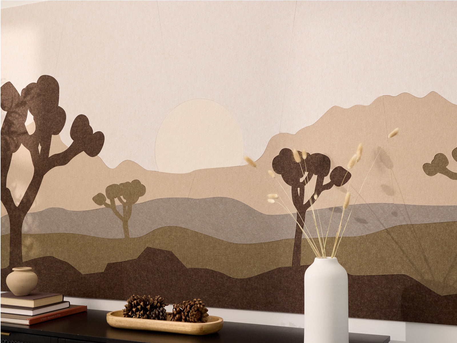 Joshua Tree felt design on wall
