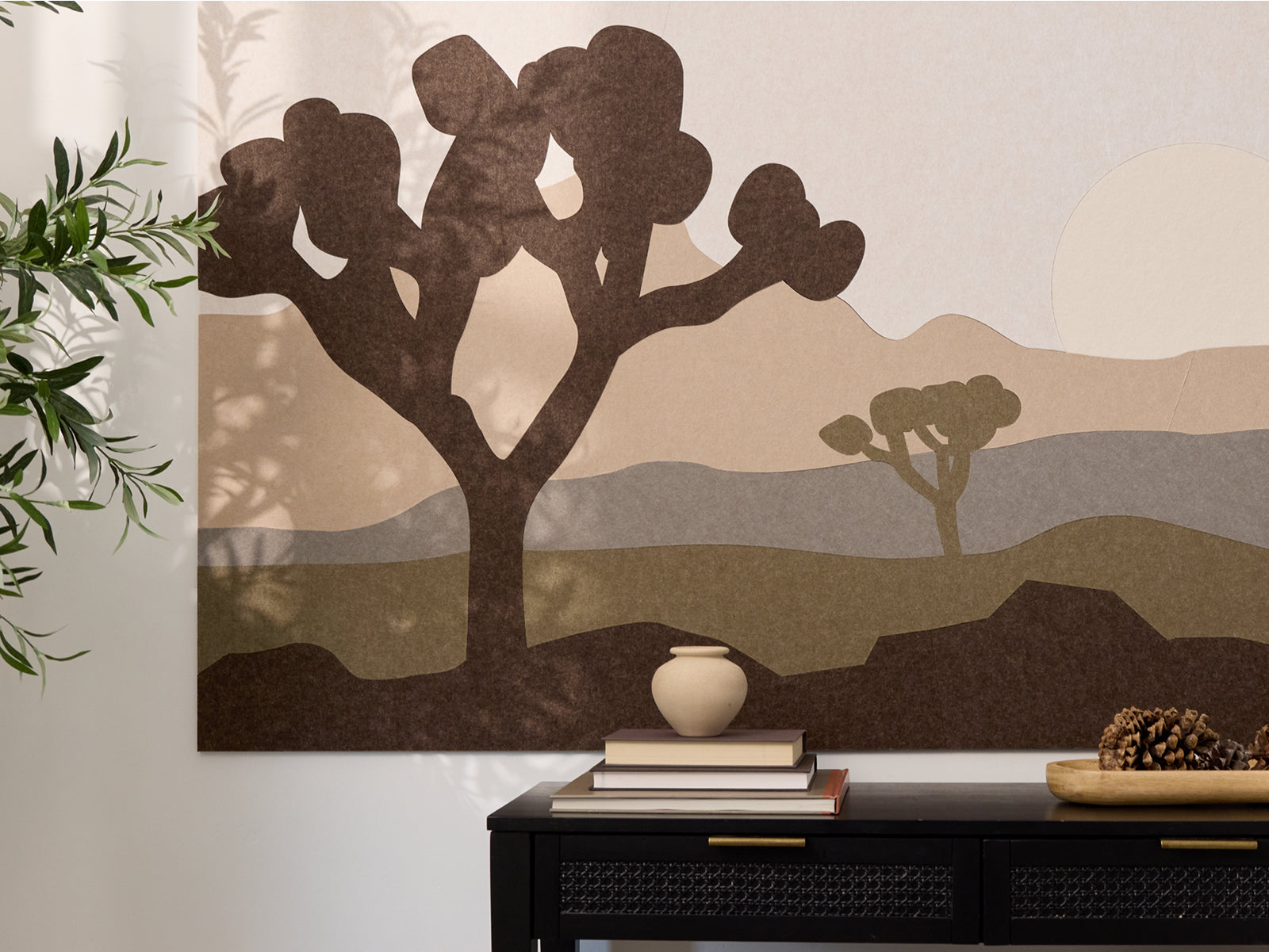 Joshua Tree felt design on wall