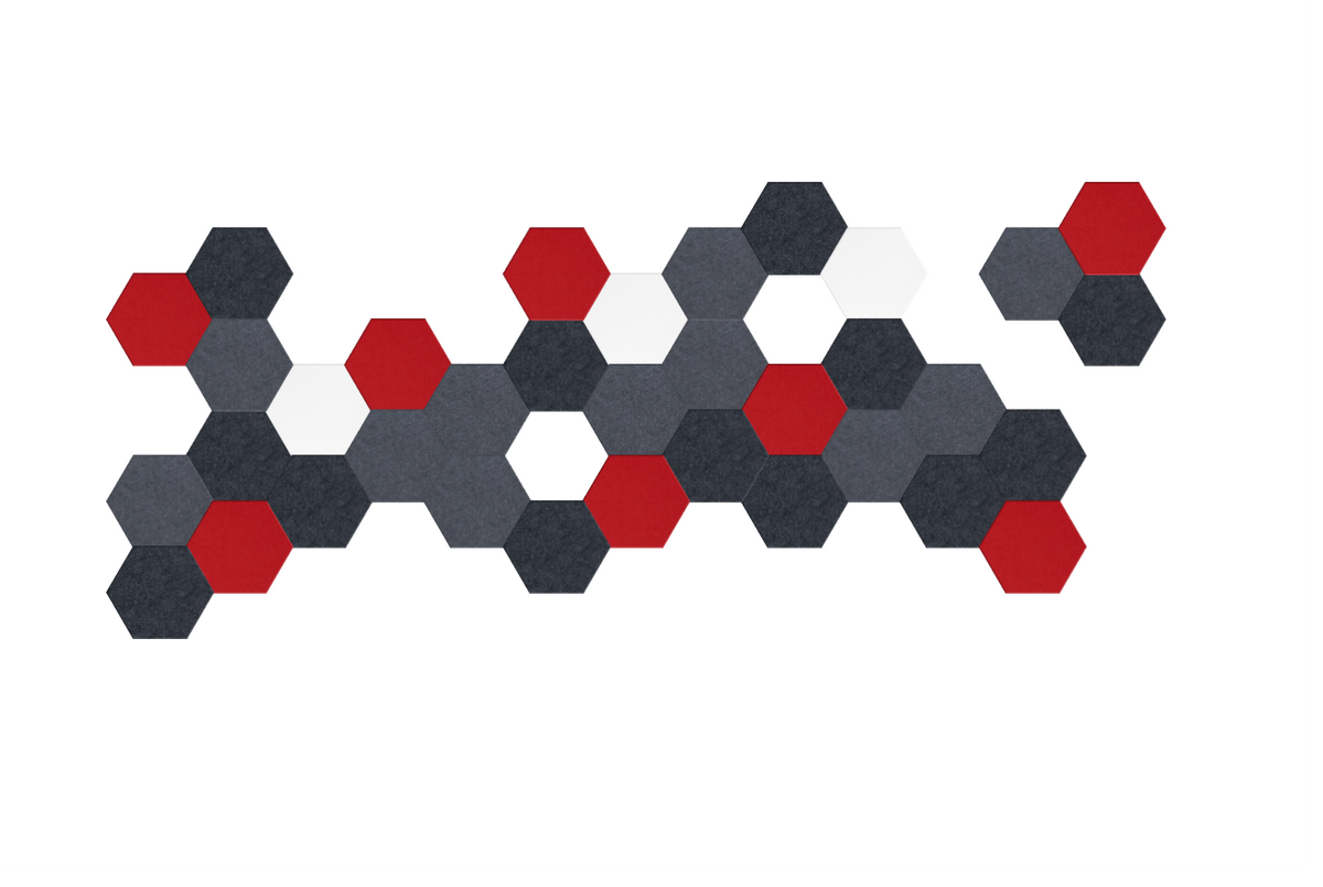 red black hexagon 1 Design