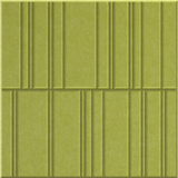 Kiwi 9mm Engraved Offset felt sample with staggered vertical grooves