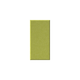 A vertical rectangular swatch of textured olive green material centered on a plain white background.